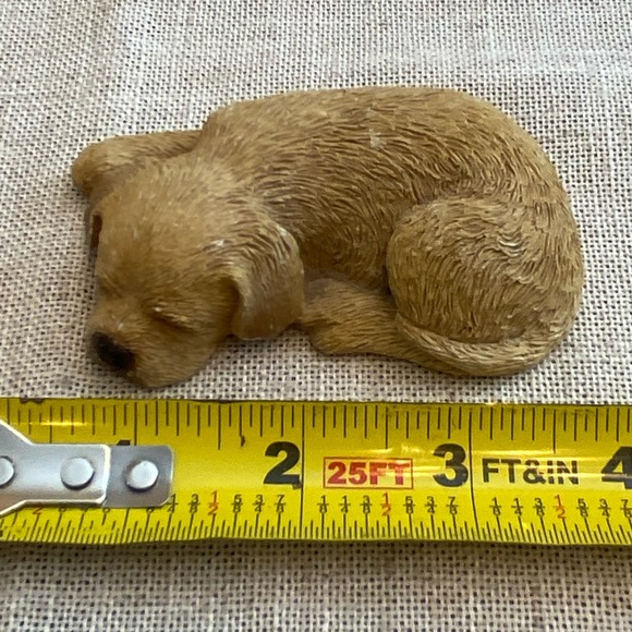 Sandicast sleeping Labrador retriever lab puppy dog, Sandra Brue figurine. - Picture 6 of 7
